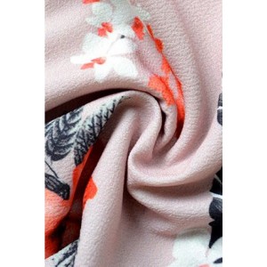 Light Pink Off Shoulder Floral Backless Slit Beautiful Two Piece Maxi Dress
