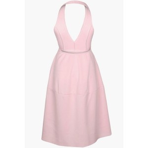 Pink Halter Backless Beautiful A Line Dress